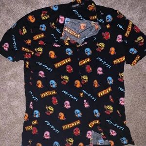 Button up Pac-Man Shirt